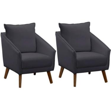Imagem de Kit 2 Poltronas para Sala e Escritório Decorativas Ellen - Konfort, Ve