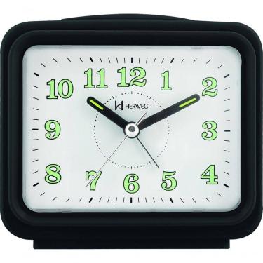 Imagem de Relógio Despertador Branco Dois Alarme Super Alto Pilha Preto - Preto