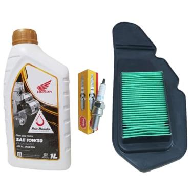 Imagem de Kit PCX 150 Troca de Óleo Filtro Vela Ngk Moto Revisão Completa