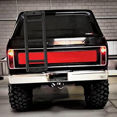 Imagem de Escada de Aço Inoxidável Superior, Leve para o Bronco 90046 90047 KM2 RC Car, Aprimorando a Autenticidade, Operação Divertida, Instalação Fácil, Mão de Obra Requintada