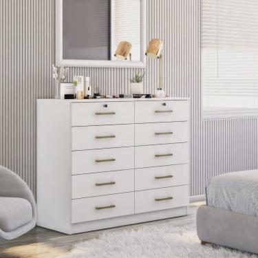 Imagem de Cômoda Londres com 10 Gavetas e 2 Chave 2338