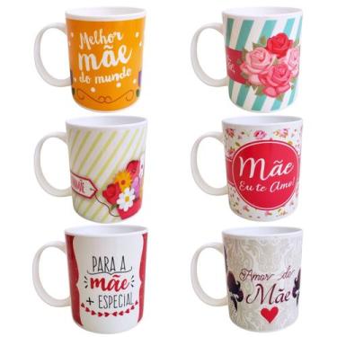 Imagem de Kit 6 Caneca de Dia Das Mães 400ml Presente Lembrancinha Mãe - MultiA,