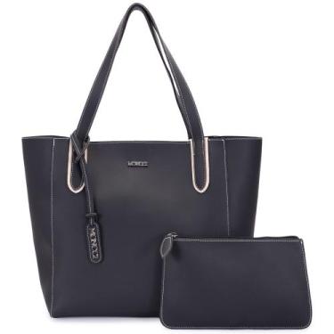 Imagem de Bolsa feminina grande para trabalho faculdade cabe notebook com ziper 