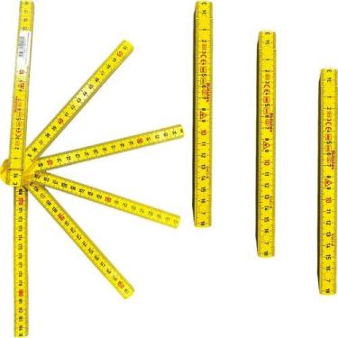 Imagem de Kit 4 Peças Metro Sueco 2m Hultafors 12 Dobras Profissional