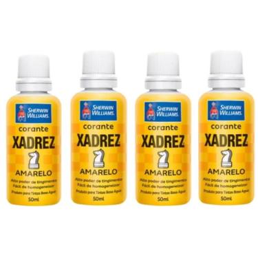 Imagem de Kit Corante Líquido Amarelo Bisnaga 50ml 4 Unidades - Sherwin Williams