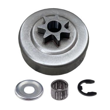 Imagem de ZXZHL Tambor de embreagem de roda dentada 7T com rolamento de agulha, arruela, E-Clip adequado para motosserras Stihl 017 MS170 018 MS180 021 MS210 023 MS230 025 MS250