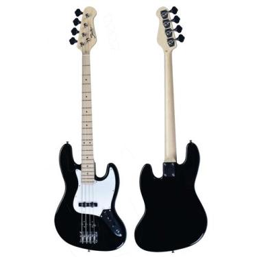 Imagem de Baixo 4 Cordas Shelter Jazz Bass SHJB75 Pro, SHJB75PRO-BK