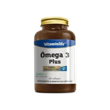Imagem de Ômega 3 plus 1000mg - 60softgels - vitaminlife, SEM SABOR