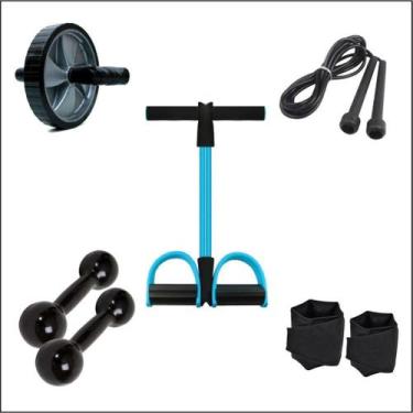 Imagem de Kit Treino Em Casa C / 6 Itens Caneleira 3Kg + Halter 3Kg + - Infinity