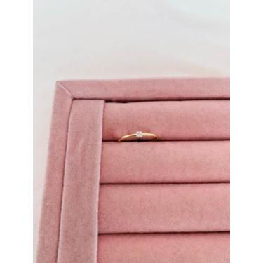 Imagem de Anéis semi joia prata 925 e ouro 18k aparador aliança regulável com zi