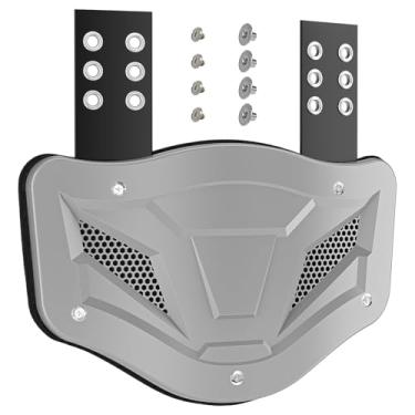 Imagem de ARGOMAX Placa traseira de futebol americano - protetor de coluna ajustável leve para jogadores jovens e adultos, protetor traseiro de alto impacto com design respirável, serve para todas as ombreiras