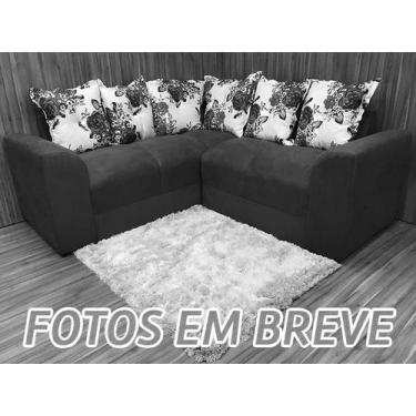 Imagem de Sofá Canto Azul com Floral 210/32 Belo - Alpoim