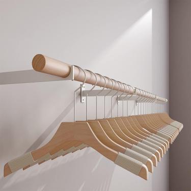Imagem de Cabide De Vestuário Montado Na Parede,expositor De Vestuário De Varejo,cabide De Vestuário Comercial,cabide De Vestuário De Madeira Resistente,cabide De Vestuá, 18cm from Wall, L 60cm