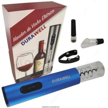 Imagem de Abridor De Garrafa Vinho Automático Elétrico Kit 4 Peças - Durawell, A