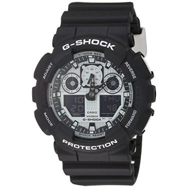 Imagem de Relógio Casio G-Shock Anadigi Masculino GA-100BW-1A Black White Series Luxury Watch
