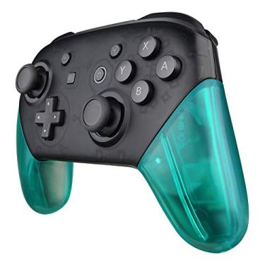 Imagem de Cabo de substituição eXtremeRate verde esmeralda para controle Nintendo Switch Pro, capa de mão DIY para Nintendo Switch Pro - controle não incluído