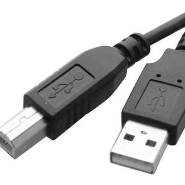 Imagem de kit 2 Cabo Impressora 1,5m Scanner Emborrachado - usb