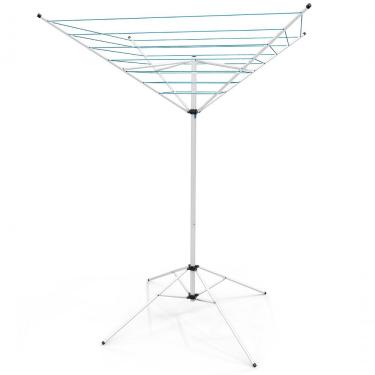 Imagem de Varal De Chão Aço Carbono Retrátil Giratório Reforçado 7 Cordas Durável Varal Sul