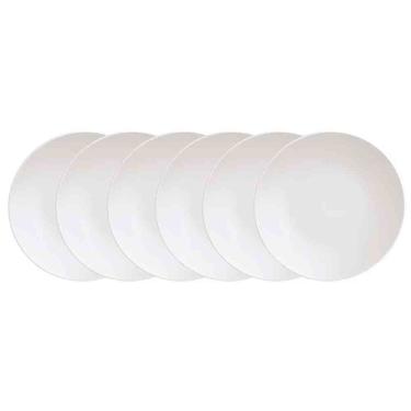 Imagem de Conjunto Com 6 Pratos De Sobremesa Tramontina Leonora Branco