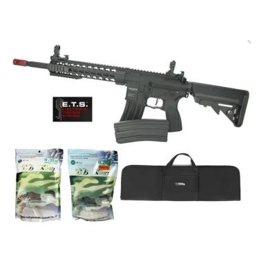 Imagem de Rifle Airsoft Ar15 Neptune Full Metal 10 Gatilho Et Kit3
