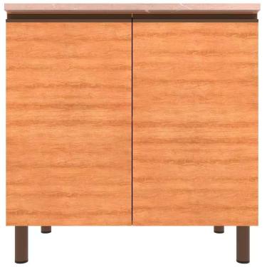 Imagem de Balcão Bartira Cristal Mdp 15mm Com 2 Portas E 1 Prateleira Lâmina Mel