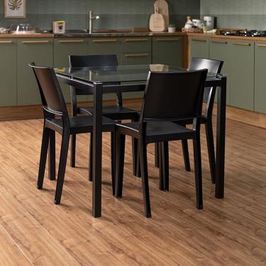 Imagem de Conjunto 12 Cadeiras Hydra Plus 84,4x53,5x40,6cm Preto