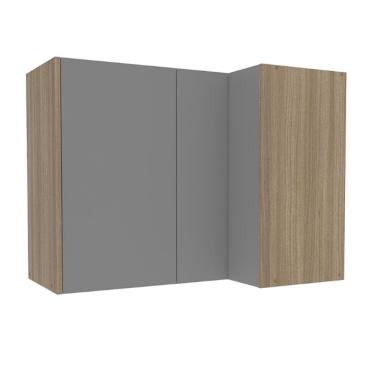 Imagem de Aéreo De Canto Campanele 90cm Com 2 Portas Politorno Castanho-cinza