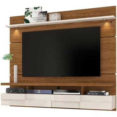 Imagem de Painel Suspenso Para Tv 60 Polegadas Com 2 Portas Alana 1.8 Naturale/off White