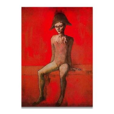 Imagem de Murais Arlequim Sentados Diego Rivera – Arte do Realismo Socialista Mexicano, Muralista do Século 1913, Coleção Clássica do Museu de Nova York para Decoração de Casa 40 x 56 cm