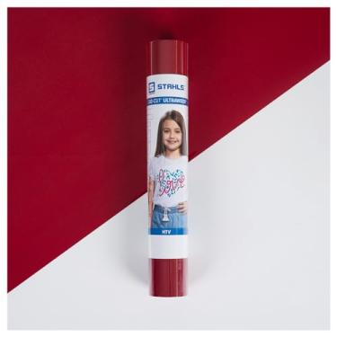 Imagem de Stahls' Vinil De Transferência Térmica Htv Ultraweed Com Corte Cad-Cut 29 Cm Largura, Compatível Cortadores Profissionais E Artesanais. Fácil Cortar Remover Ervas Daninhas. (Cardinal Red, Rolo 5,5 M
