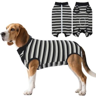 Imagem de LeleTail Fato de recuperação de cães para castrar fêmea, terno de cirurgia macia para cães castrados masculinos, alternativas de cone anti-lamber, body body body para animais de estimação proteção