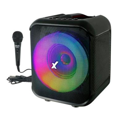 Imagem de Caixa Som Amplificada Portátil Bluetooth 150W Rms com Microfone Fm Mp3 Usb Led Amvox Aca 150 Pop