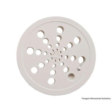 Imagem de Grelha Redonda Plast Abre/Fecha 100Mm - OVERTIME, Branco