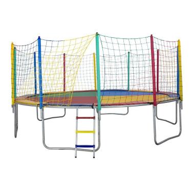 Imagem de Cama Elástica 4,27m 6 Pés Nacional Colorida Profissional