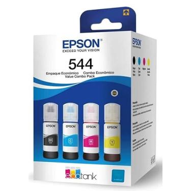 Imagem de Kit 4 - Refil Tinta Eco Tank T544 (Preto,Amarelo,Azul,Vermelho) (T544KIT)