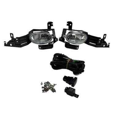 Imagem de SIEMID Kit de farol de neblina para Hond.a 2011 2012 Accord Sedan faróis de neblina dianteiros com chicote de fiação e interruptor lado do motorista e passageiro 33951-TA0-A01 33901-TA0-A01