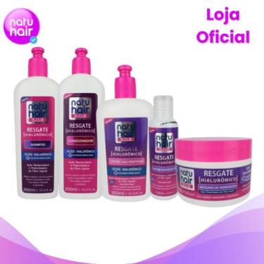 Imagem de Kit Resgate Hialurônico SOS NatuHair Completo