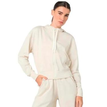 Imagem de Moletom Fila Com Zíper Canguru Feminino Creme-Feminino