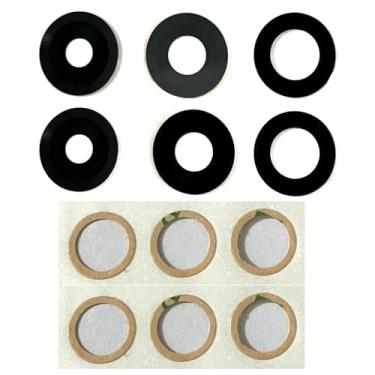 Imagem de 2 conjuntos de lentes traseiras para câmera traseira, vidro de substituição + com adesivo para Motorola Moto Edge UW 2021 XT2141