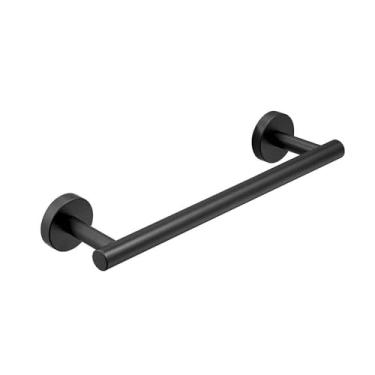 Imagem de Kit de banheiro preto - Suporte para toalhas individuais - Aço inoxidável, suporte para toalhas