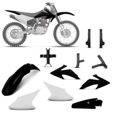 Imagem de Kit Plástico Crf 230f 2008 À 2014 - Pro tork, Preto