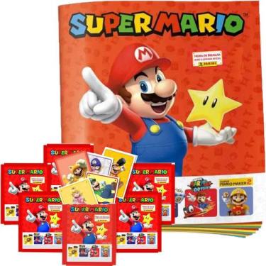 Imagem de Álbum Super Mario Hora Brincar + 100 Figurinhas 20 Envelopes - Panini