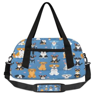 Imagem de Bolsa de ginástica para mulheres e homens, pequena bolsa de viagem para viagens esportivas, bolsa noturna, leve, bolsa de treino, bolsa de dança para meninos, meninas, crianças e adolescentes, Animal