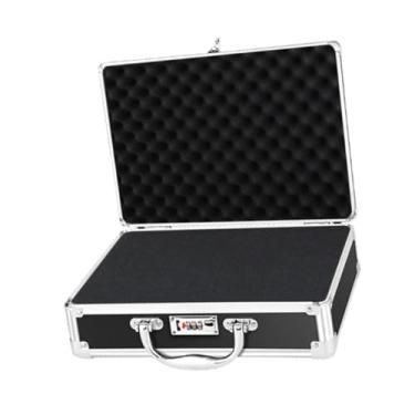 Imagem de Milageto Mala de transporte com senha bloqueio multifuncional para documentos leve vazio maleta caixa ferramenta quadro alumínio, Size S
