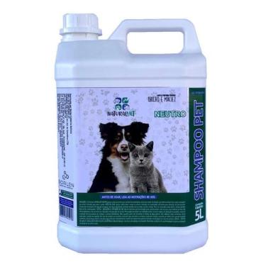 Imagem de Shampoo Para Pet Naturalvet Neutro Cuidado e Suavidade 5L - Borlen