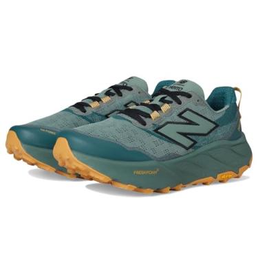 Imagem de New Balance Fresh Foam X Hierro V9 Tênis de corrida masculino, Juniper escuro/preto/damasco seco, 48