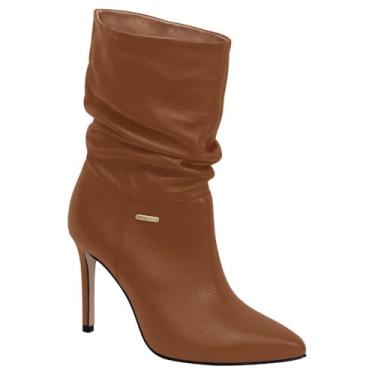Imagem de Bota Bottero Cano Médio Couro Feminino (Marrom Claro, BR, Adulto, Numérico, 39)