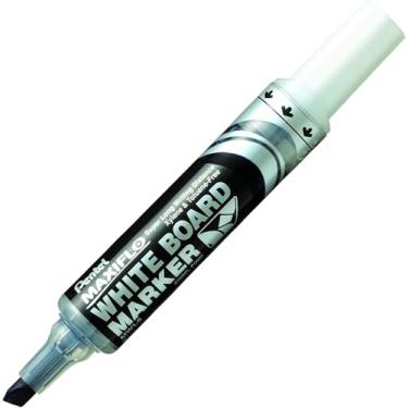 Imagem de Pentel Marcador Para Quadro Branco MAXIFLO Ponta Chanfrada Preto MWL6-A