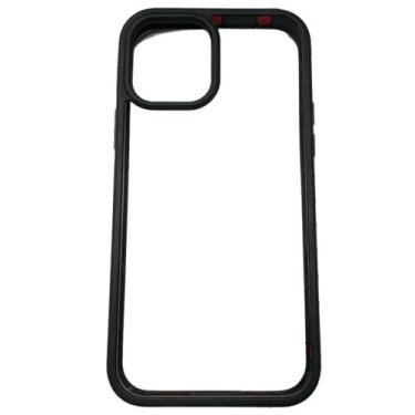 Imagem de Capa Capinha Transparente Borda Compatível Iphone 12/12Pro - Tesla Sto