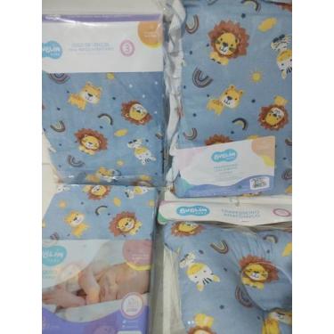 Imagem de Kit enxoval bebe jogo de lençol americano e travesseiros - INCOMFRAL, 